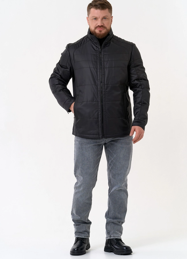 Мужская куртка с воротником стойкой модель № 30272 в рассрочку