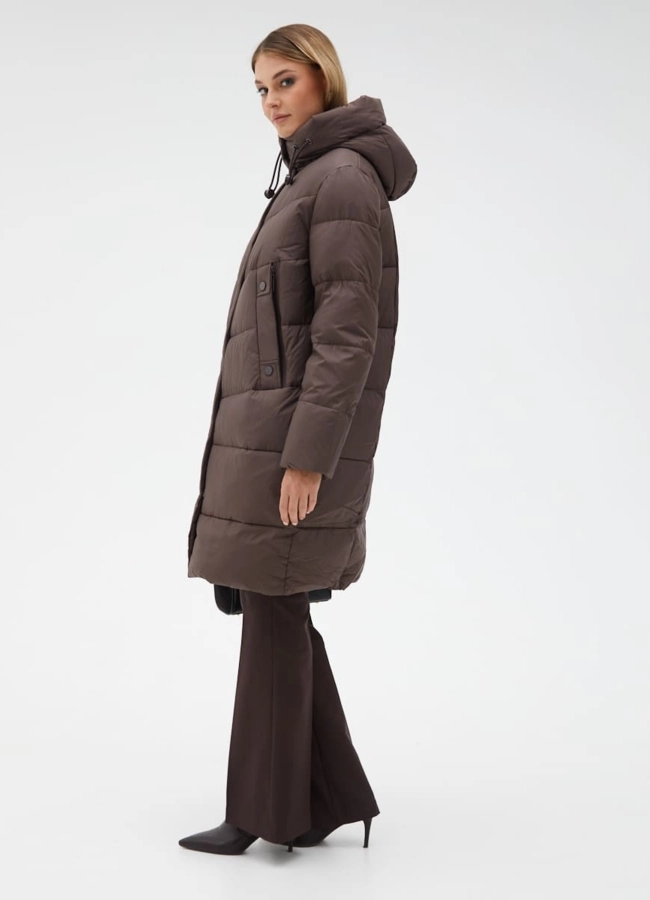 Пуховик женский с капюшоном модель № 31111 в рассрочку