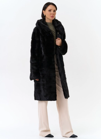 Шуба из норки фото