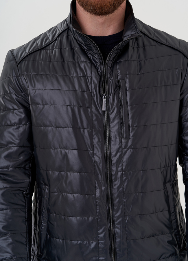 Куртка мужская черного цвета  модель № 24360 универмаг малина