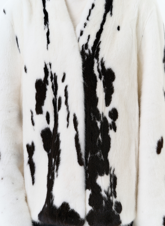 Жакет из меха норки в расцветке "ягуар"