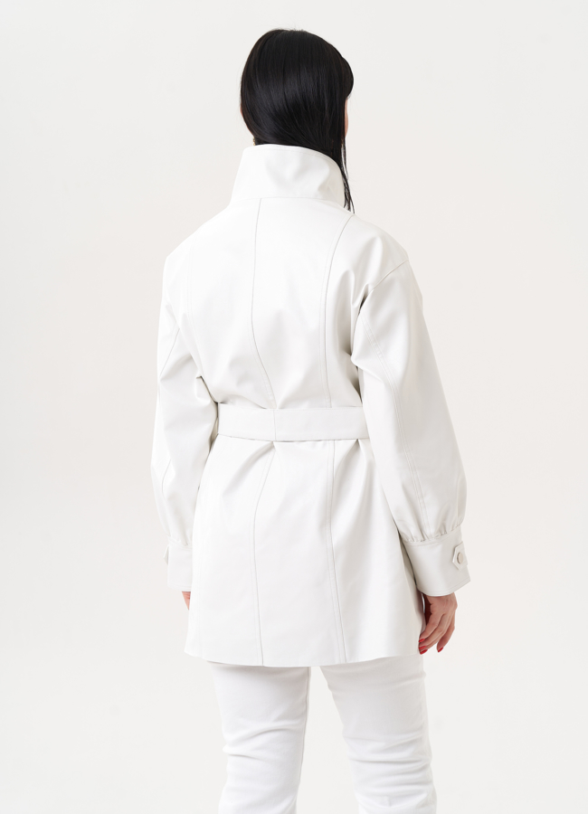 Жакет-рубашка из эко кожи модель № 27163 в рассрочку